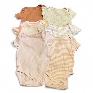 Baby Girl Boho Onesie Bundle 0-3 Month Six Pieces